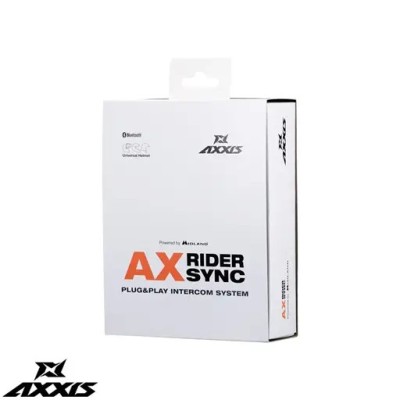 Sistem comunicatie moto complet Bluetooth MT &amp;ndash; Axxis AX-RIDER SYNC &amp;ndash; Plug&amp;amp;Play Intercom System &amp;ndash; kit 1 bucata (pentru 1 utilizator) foto