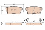 TRW GDB3569 set placute frana,frana disc