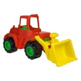 Buldozer Jucărie cu Cupă și Roți Mari, 63.5 cm, Multicolor, CMCLASS