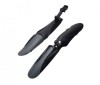 Set Aparatori Noroi Bicicleta Fata Spate 24-28 Inch, Compatibil Biciclete cu Amortizoare, Negru/Gri