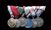 Bareta cu 6 medalii vechi austro-ungare, Austria Ungaria Franz Josef medalie