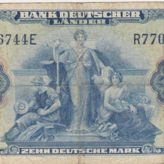 GERMANIA 10 MARK MARCI 1949 F