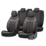 Cumpara ieftin Set huse scaune compatibile SKODA OCTAVIA II (2004-2013) compatibile cu sistem AIRBAG