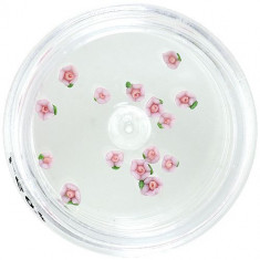Flori acrilice roz deschis pentru nail art foto