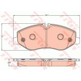 Placute frana TRW GDB2103, Fata