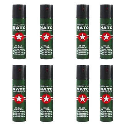 Set 8 sprayuri autoaparare NATO, propulsie jet, 60 ml - Copie foto