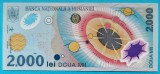 ROMANIA 2000 LEI CU ECLIPSA STARE UNC