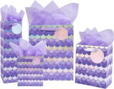 Set 4 pungi de cadouri Loveinside , hartie, mov
