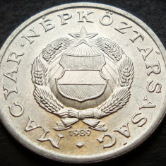 Moneda 1 FORINT - RP UNGARIA, anul 1989 *cod 3423 = UNC LUCIU de BATERE