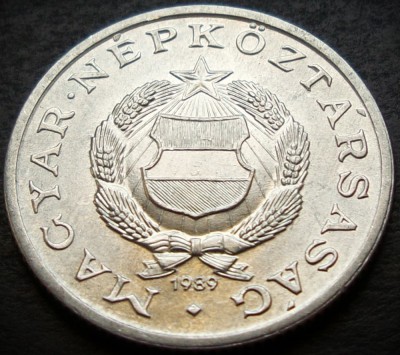 Moneda 1 FORINT - RP UNGARIA, anul 1989 *cod 3423 = UNC LUCIU de BATERE foto