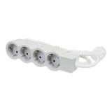 Prelungitor 4 prize Legrand 694561, 3 m, 3680 W, 3 x 1.5 mmp, contact de protectie, protectie copii