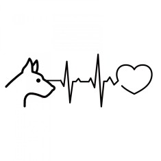 Sticker My Dog in My Puls