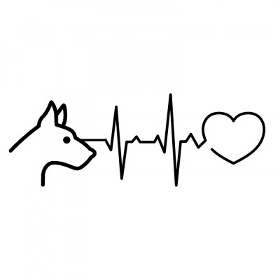 Sticker Auto , zMy Dog in My Puls, , Autocolant Personalizat din Folie Oracal foto
