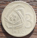 (M2477) MONEDA CEHOSLOVACIA - 3 KORUN 1965, PERIOADA COMUNISTA, Europa