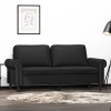 VidaXL Canapea cu 2 locuri, negru, 140 cm, piele ecologică 359504