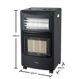 Soba Gaz GPL 4200W, 3 Trepte, Butelie, Camping, Incalzire Locuinta, Mobila, Siguranta Oxigen, Noua
