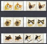 ROMANIA 2006 LP 1707 PISICI PERECHE SERII MNH