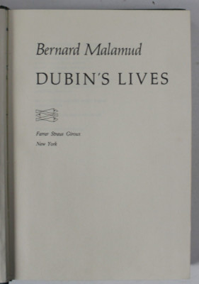 DUBIN &amp;#039;S LIVES by BERNARD MALAMUD , 1979 foto