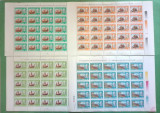 TIMBRE ROMANIA MNH LP1296/1992 500 de ani de la descoperirea AMERICII 4 COLI, Nestampilat