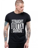 Cumpara ieftin Tricou negru barbati - Straight Outta Giurgiu - L