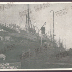 2299 - CONSTANTA, Harbor, ship, Romania - old postcard - used - 1918