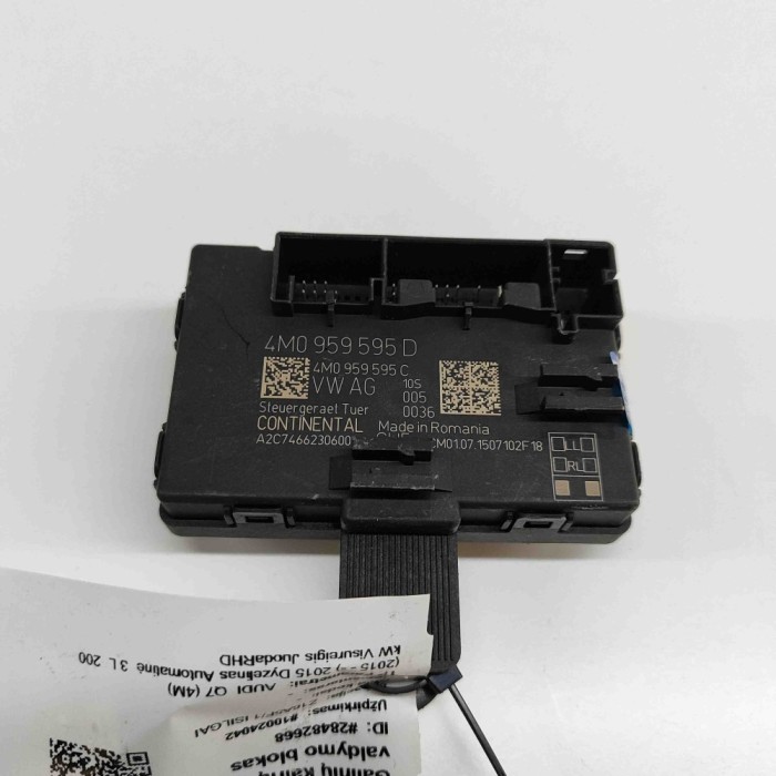 Modul de control ușă st&acirc;nga spate AUDI Q7 4M 2015 OEM: 4M0959595D 28482668