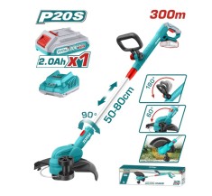 Trimmer de tuns gazon/iarba pe acumulator Total TGTLI203285