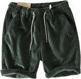 I Vară Bărbați Pantaloni scurți din bumbac din Corduroy Casual Moda Casual Panta