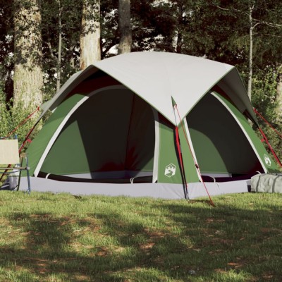 Gossi cabina cort de camping, 4 persoane, verde, impermeabil foto