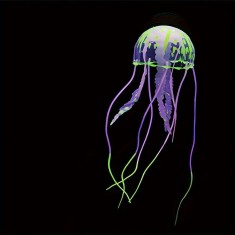 Decora?iune acvariu meduza, decora?iune meduza din silicon fluorescenta iluminata foto