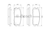 Set placute frana,frana disc OPEL FRONTERA B (6B) (1998 - 2016) BOSCH 0 986 424 367