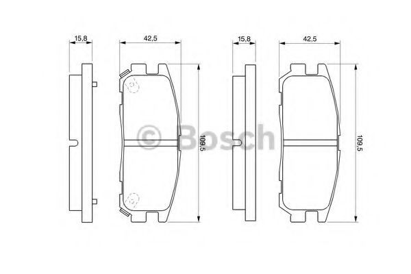 Set placute frana,frana disc OPEL FRONTERA A (5_MWL4) (1992 - 1998) BOSCH 0 986 424 367