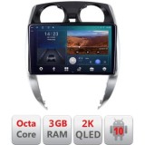 Navigatie Nisan Note 2012-2019 Android ecran Qled 2K Octa Core 3+32 carplay android auto KIT-note-2012+EDT-E310v3v3-2K CarStore Technology