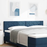 Cumpara ieftin Tăblie cu design &icirc;n formă de diamante, albastru, de 180 cm, din țesătură.