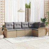 VidaXL Set de canapele pentru grădină 5 pcs 242.5 x 132.5 x 85 cm