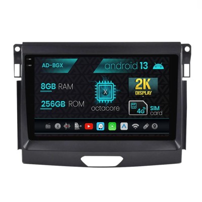 Navigatie Ford Ranger (2015-2020), Android 13, X-Octacore 8GB RAM + 256GB ROM, 9.5 Inch - AD-BGX9008+AD-BGRKIT120 foto