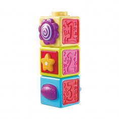 Jucarie educativa Cuburi cu forme si numere, multicolor, ATU-089413