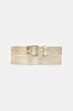 Answear Lab curea de piele culoarea auriu