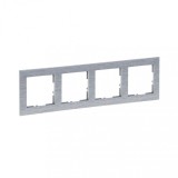 Rama ornament 4 posturi Legrand Suno aluminiu periat 721564