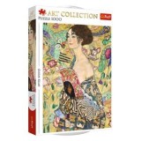 Puzzle 1000 de Piese, Doamna cu Evantai, Multicolor, Carton, CMCLASS
