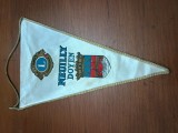 fanion Splendid matase LIONS INTERNATIONAL CU SEMNATURI
