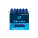 Patroane cerneala mici, albastru, 6 buc/set Schneider