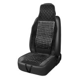 Husa scaun auto cu margele negre AMiO CSM-16, 45x120 cm, universala