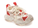Cumpara ieftin Pantofi sport GRYXX albi, 9898, din material textil si piele naturala