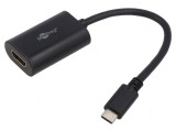 Adaptor HDMI USB-C 0,2m negru