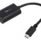 Adaptor HDMI USB-C 0,2m negru