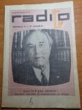 Revista radio tv 3 octombrie 1968 cu programul din 6 - 12 octombrie 1968