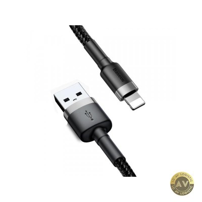 Cablu Date si Incarcare USB-A - Lightning Baseus Cafule 18W 0.5m Gri CALKLF-AG1 foto