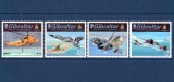 ✅ ( S19 ) Gibraltar 2012 " Aviatie - Escadrile Royal Air Force " , serie Mi. 1473/1476 , nominal 3.28 GBP , MNH ( seriile pot avea margine de coli )