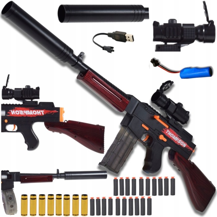 PUȘCĂ 2-&Icirc;N-1 AUTOMATĂ + MANUALĂ PENTRU SĂGEȚI DE SPUMĂ SIGURI SET MARE